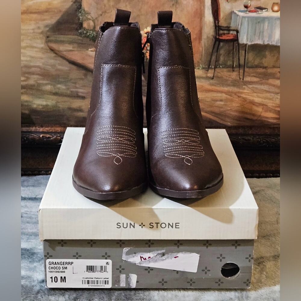 Sun + Stone Granger Western Booties